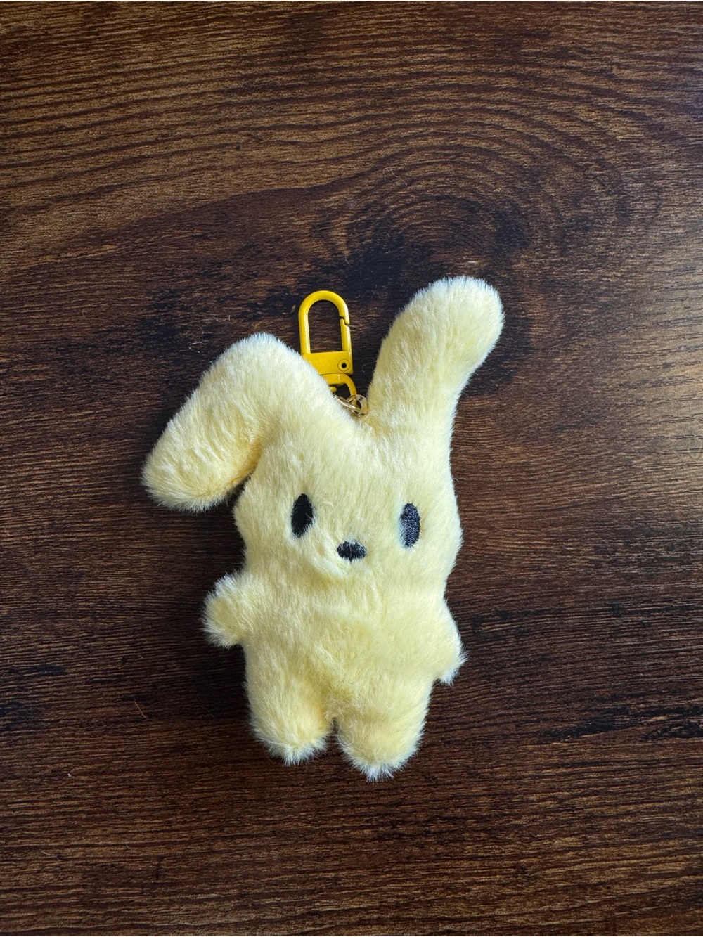 Plush Yellow Bunny Keychain bag charm